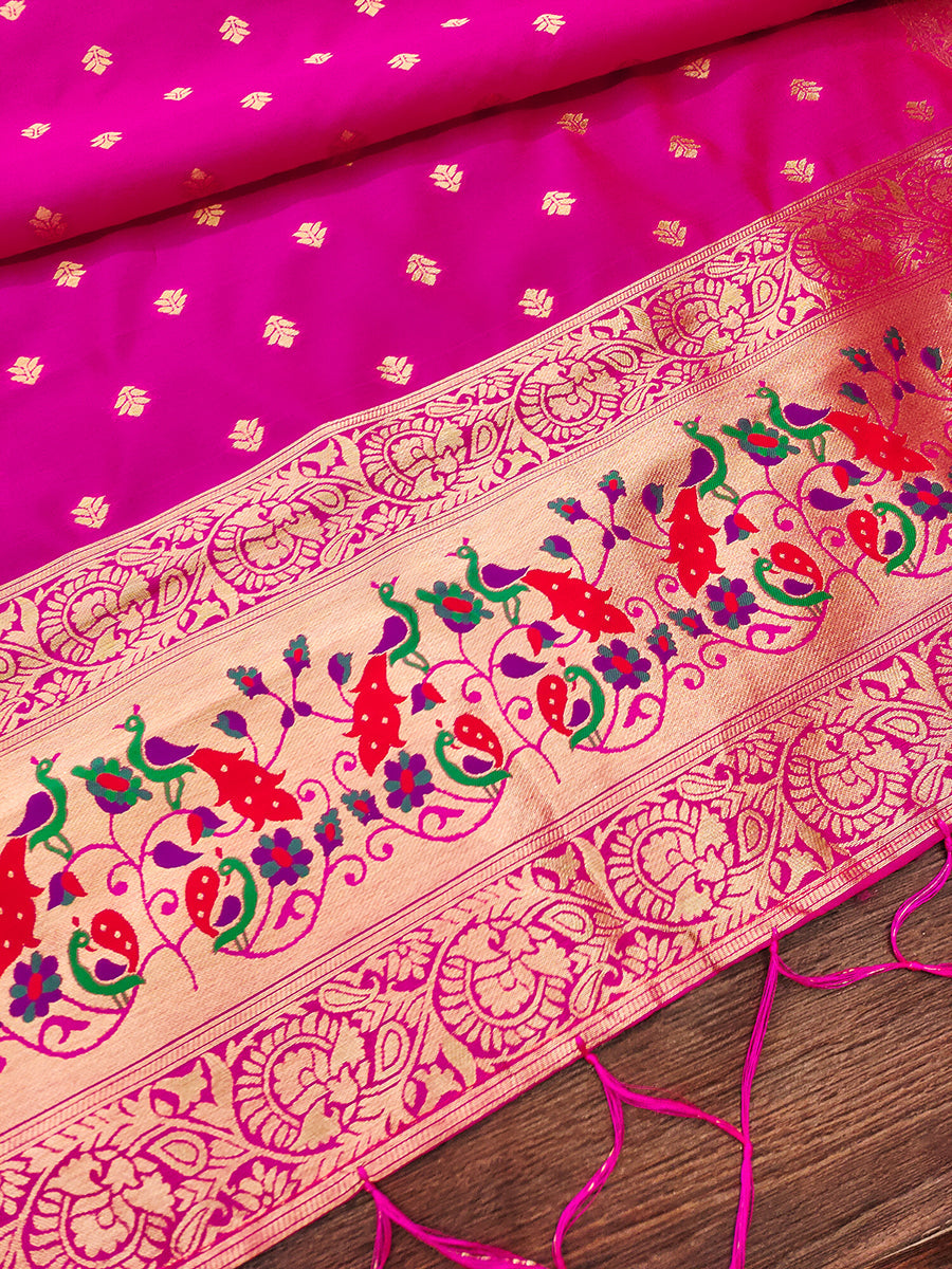 Silk Banarasi Patola woven Unstitched Salwar Suit Dress Material With Dupatta