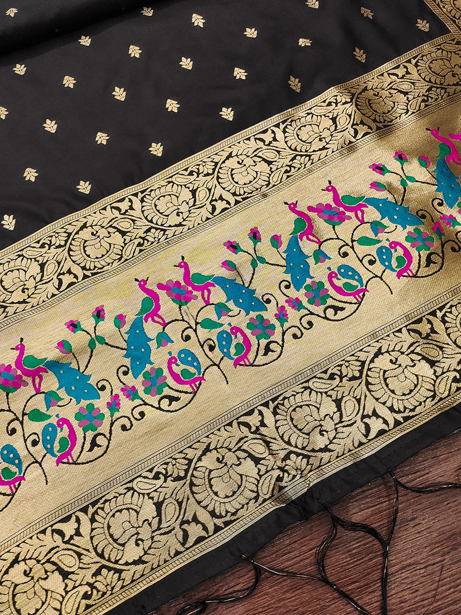 Silk Banarasi Patola woven Unstitched Salwar Suit Dress Material With Dupatta