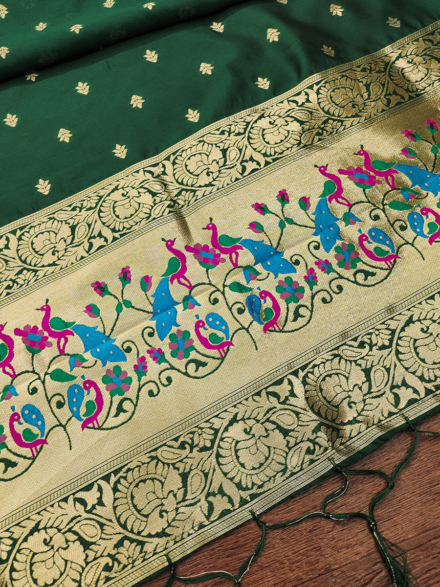 Silk Banarasi Patola woven Unstitched Salwar Suit Dress Material With Dupatta