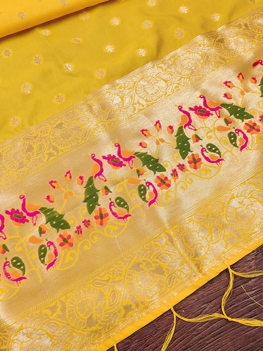 Silk Banarasi Patola woven Unstitched Salwar Suit Dress Material With Dupatta