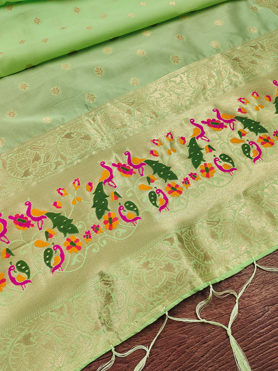 Silk Banarasi Patola woven Unstitched Salwar Suit Dress Material With Dupatta